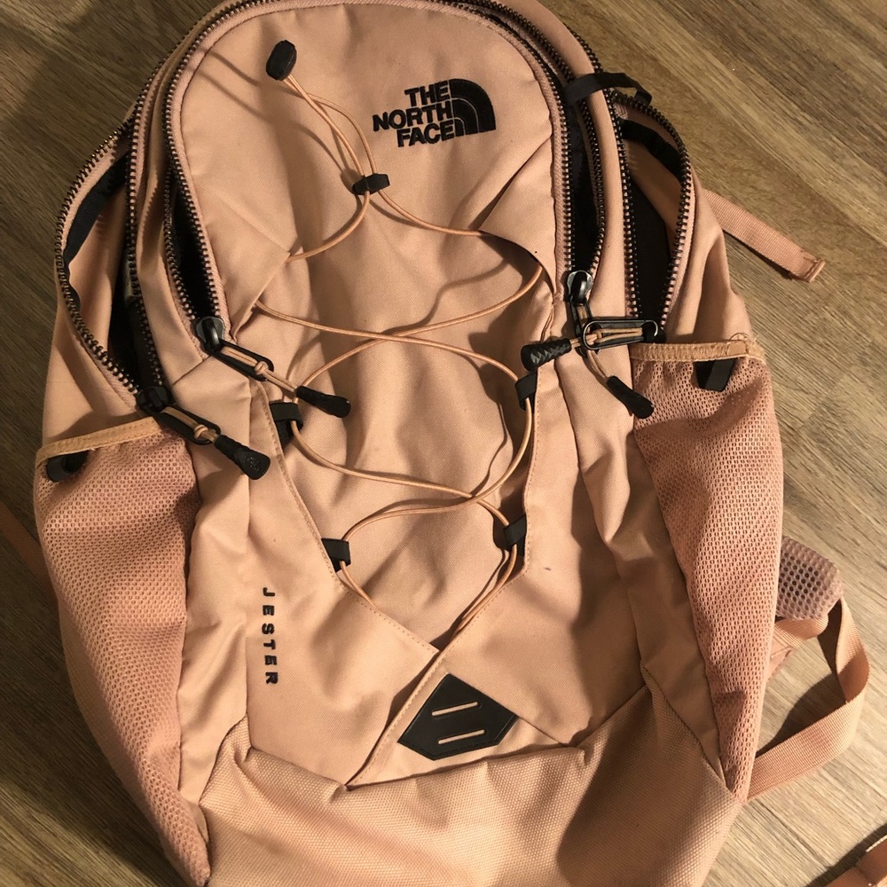 The North Face backpack pink